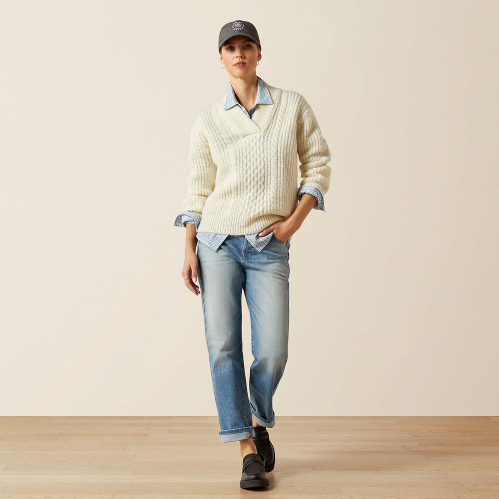 Arley Sweater Women - ARCTIC WOLF