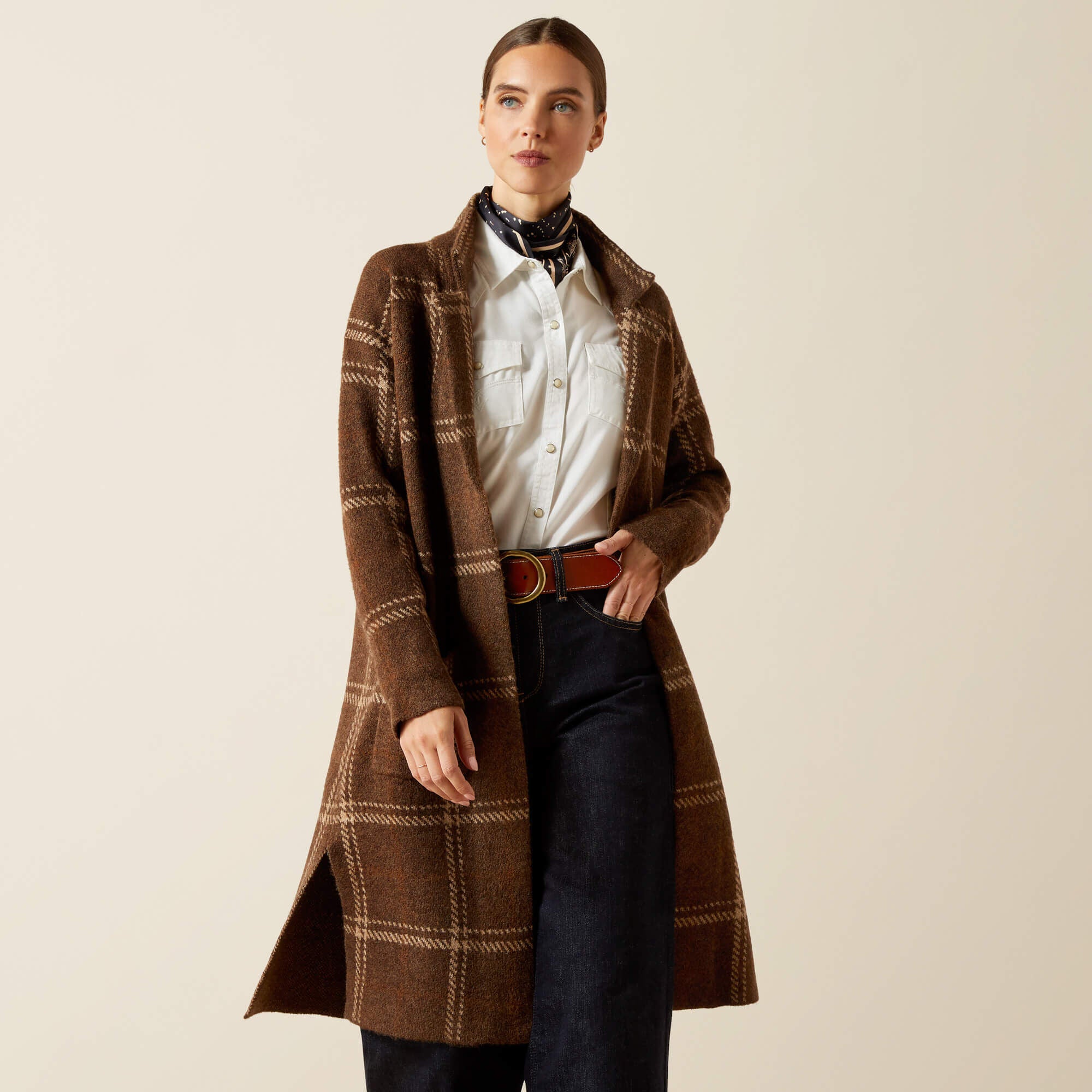 Ballston Cardigan Women - SORREL HORSE PLAID
