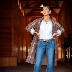 Ballston Cardigan Women - SORREL HORSE PLAID