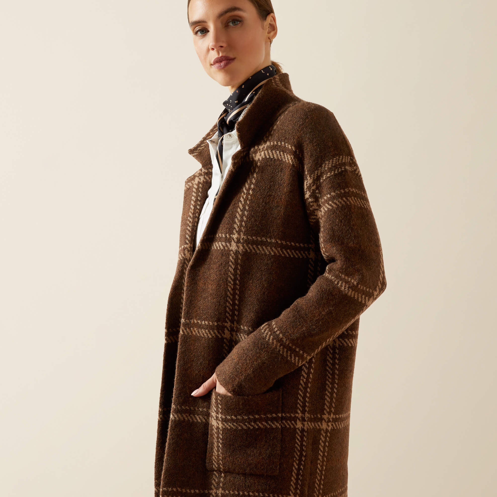 Ballston Cardigan Women - SORREL HORSE PLAID