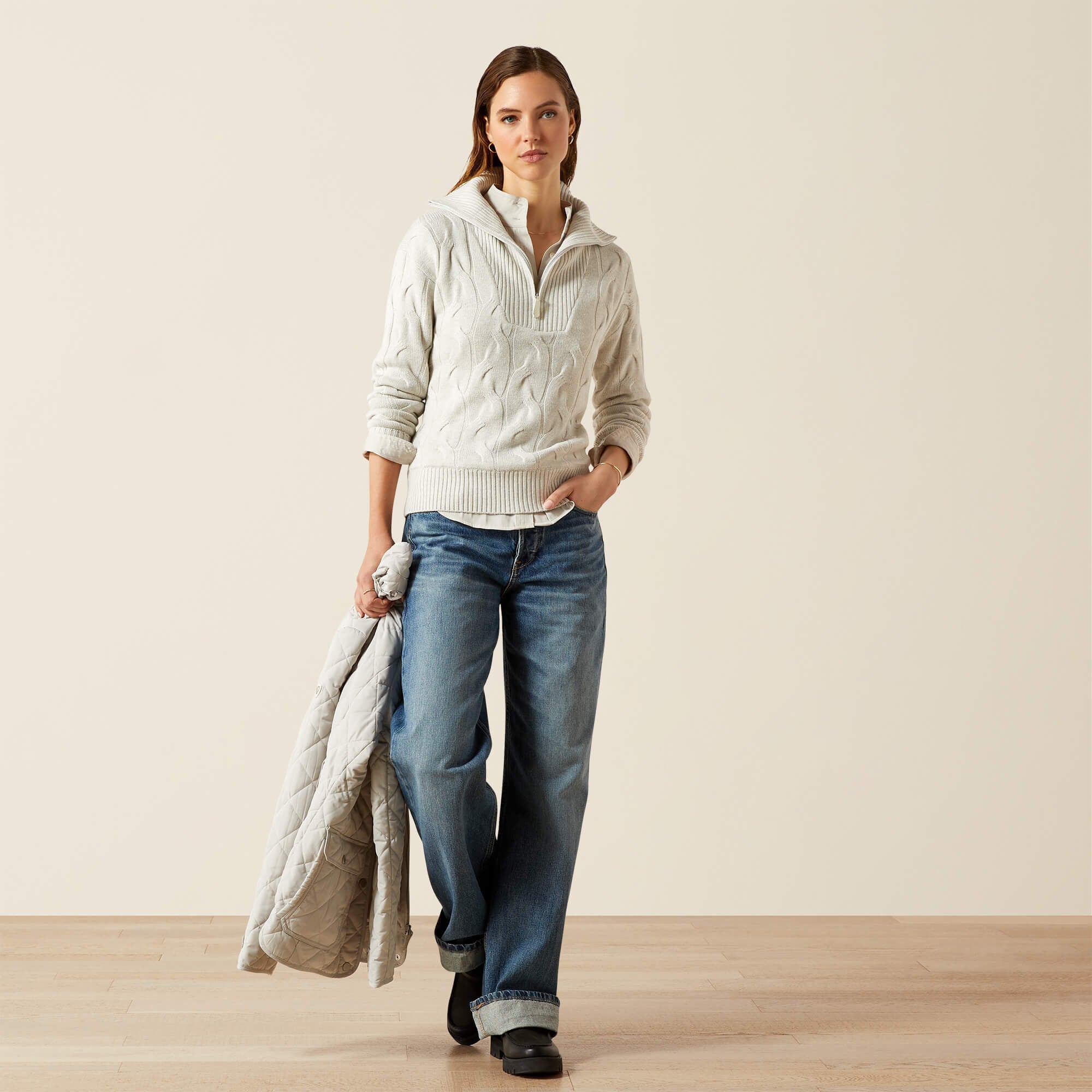 Alamere Sweater Women - MOONSTRUCK HEATHER