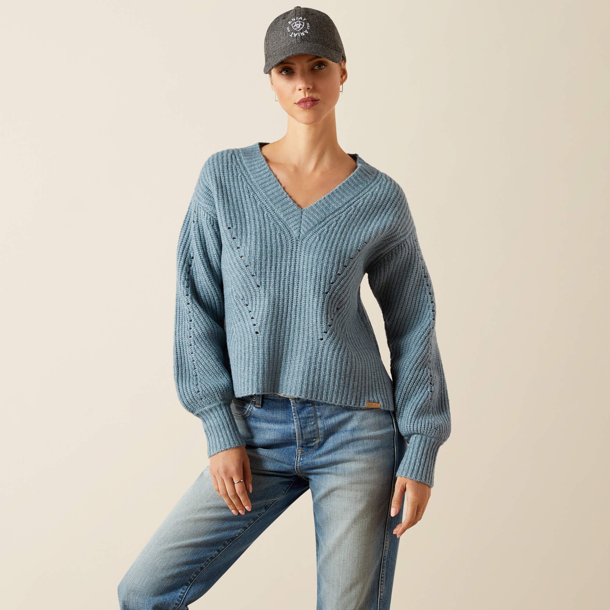 Blaydon Sweater Women - SPRING LAKE HEATHER