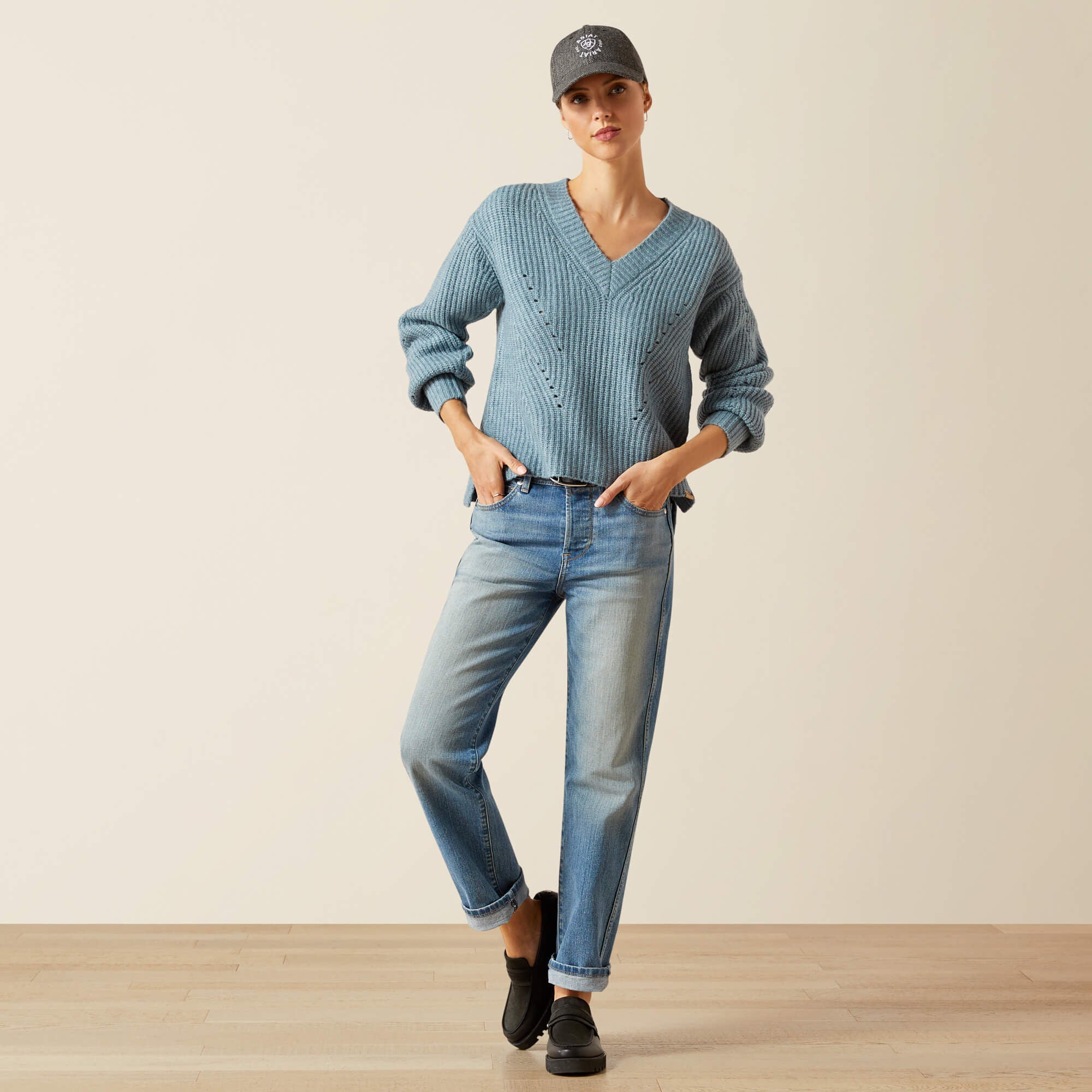 Blaydon Sweater Women - SPRING LAKE HEATHER