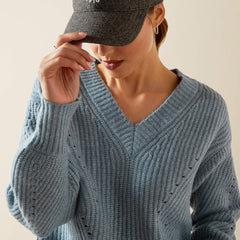 Blaydon Sweater Women - SPRING LAKE HEATHER