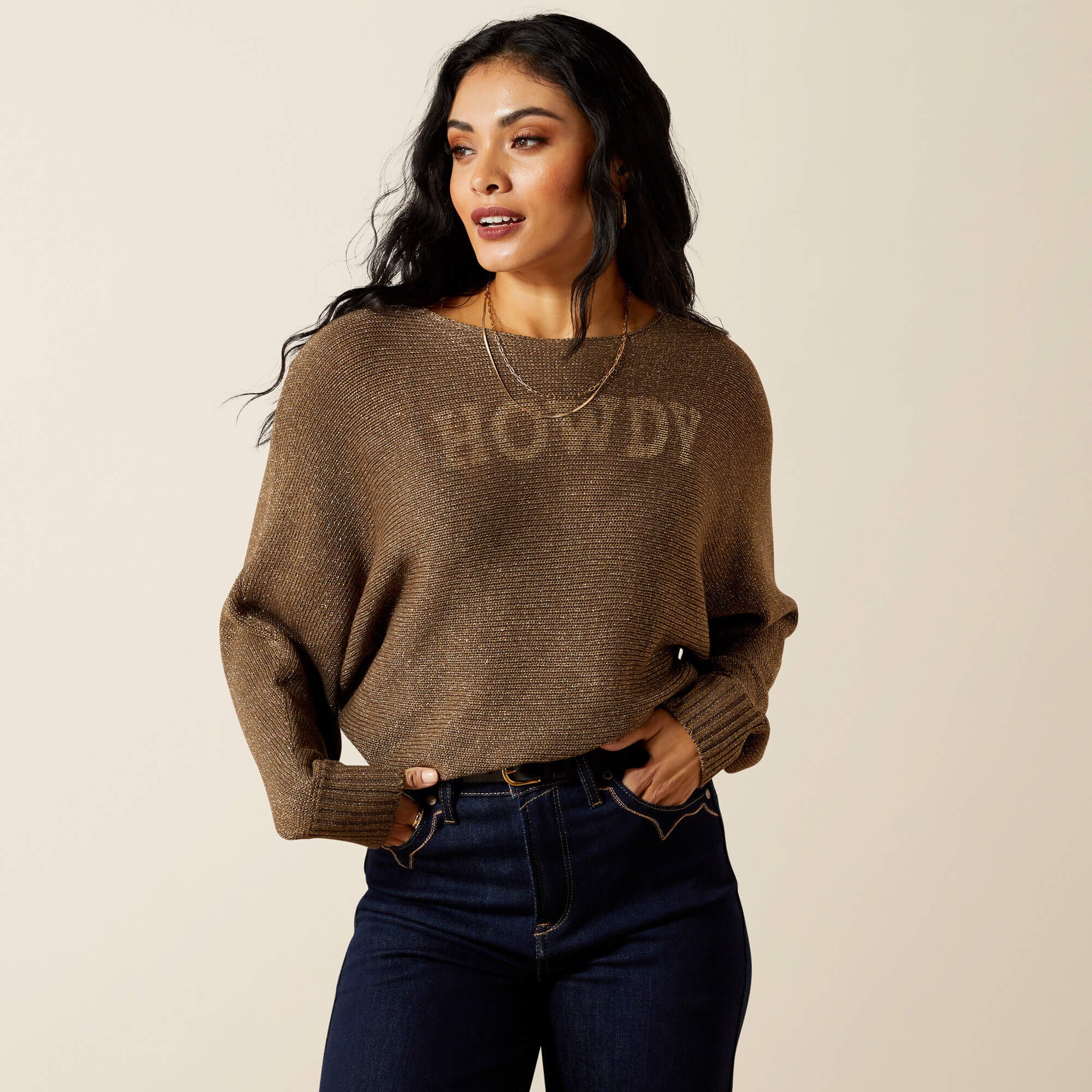 Goldie Sweater Women - CHOCOLATE CHIP