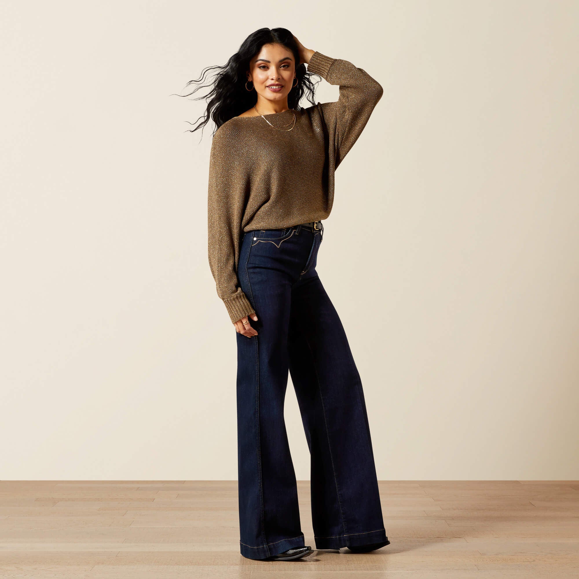 Goldie Sweater Women - CHOCOLATE CHIP
