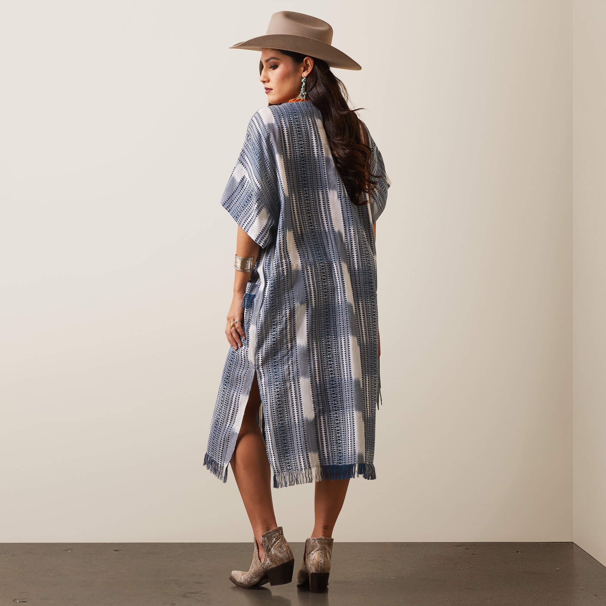 Lauren Kimono Wrap Women - MULTI YARN DYE