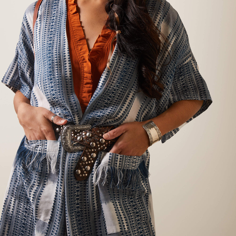 Lauren Kimono Wrap Women - MULTI YARN DYE