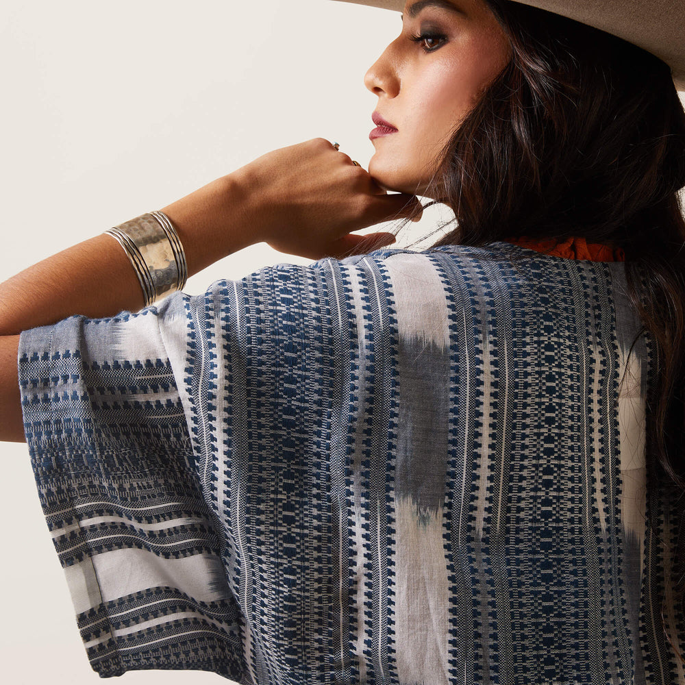 Lauren Kimono Wrap Women - MULTI YARN DYE