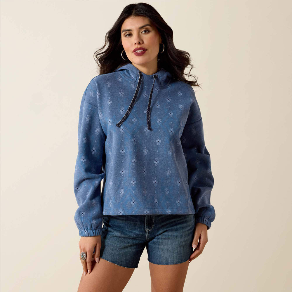 Essential Hoodie Women - BLUE HEATHER
