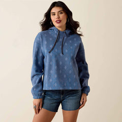 Essential Hoodie Women - BLUE HEATHER