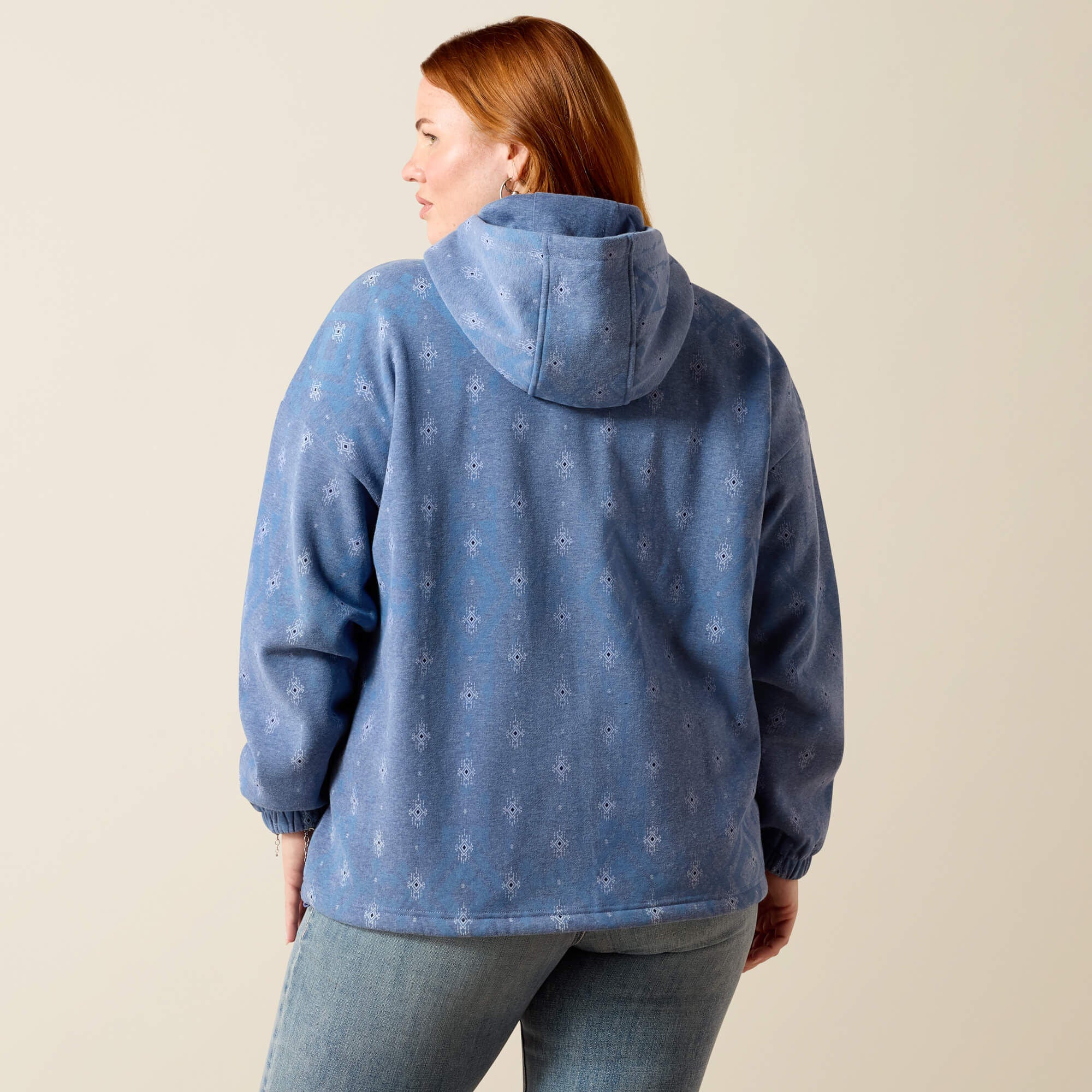 Essential Hoodie Women - BLUE HEATHER