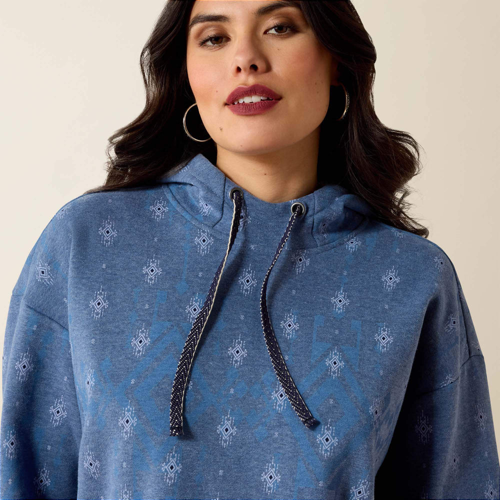 Essential Hoodie Women - BLUE HEATHER