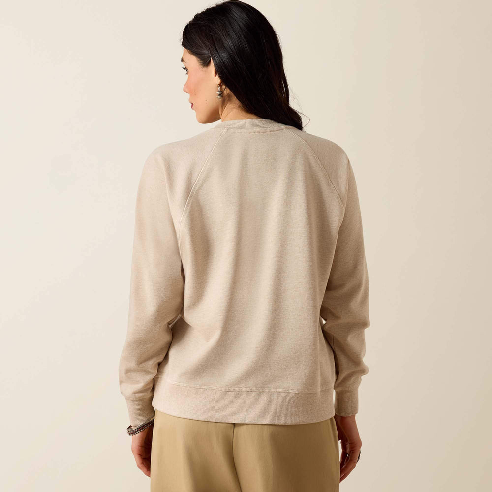Victoria Sweatshirt Women - KHAKI HEATHER