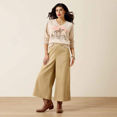 Victoria Sweatshirt Women - KHAKI HEATHER