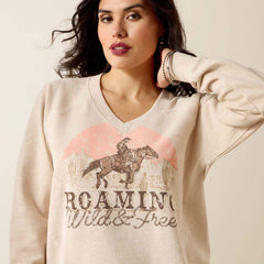 Victoria Sweatshirt Women - KHAKI HEATHER