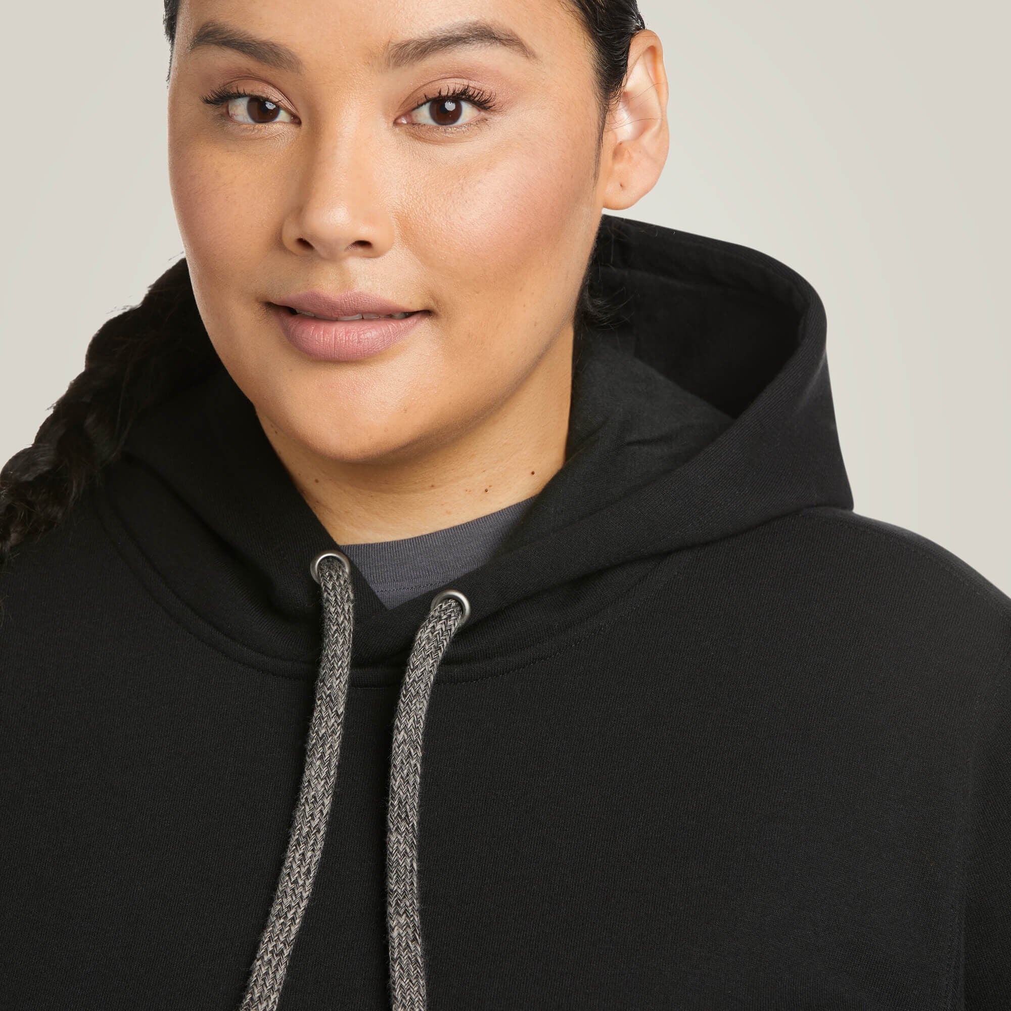 Rebar Graphic Hoodie Women - BLACK/PURPLE
