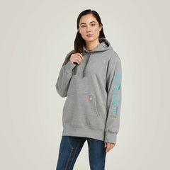 Rebar Graphic Hoodie Women - HEATHER GREY