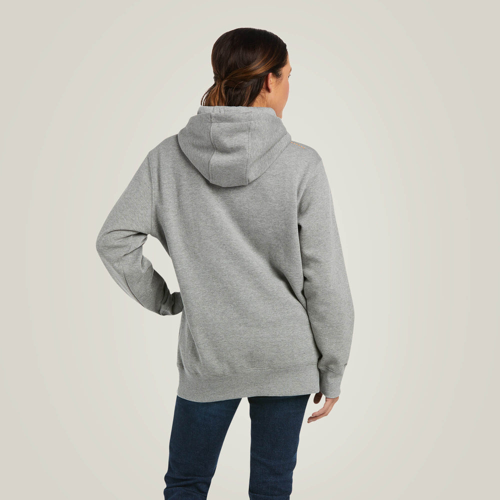 Rebar Graphic Hoodie Women - HEATHER GREY