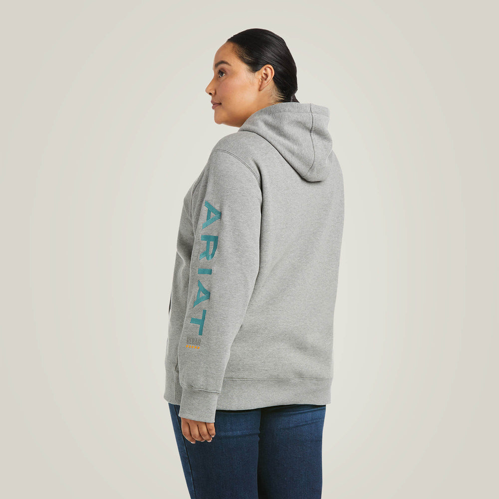 Rebar Graphic Hoodie Women - HEATHER GREY