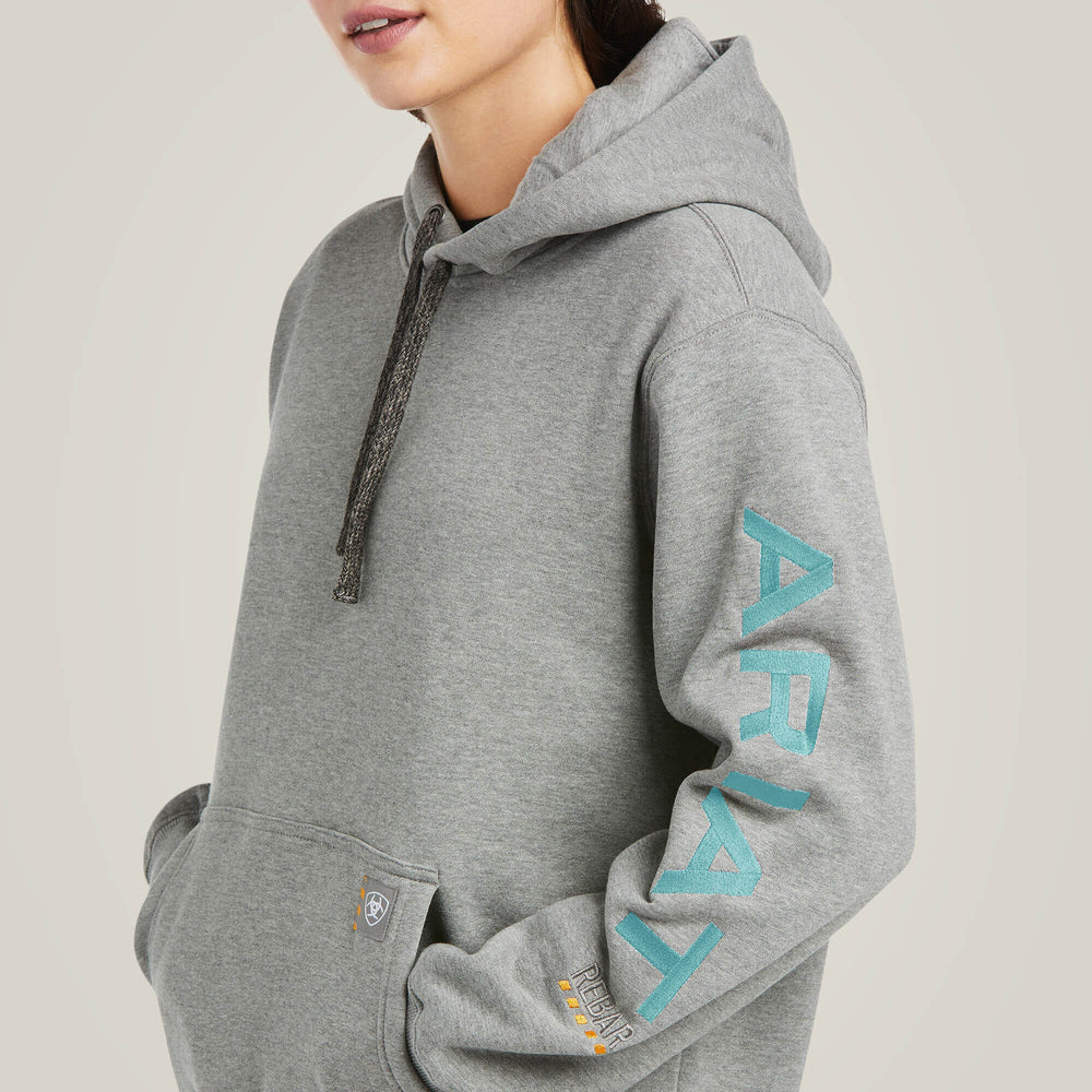 Rebar Graphic Hoodie Women - HEATHER GREY