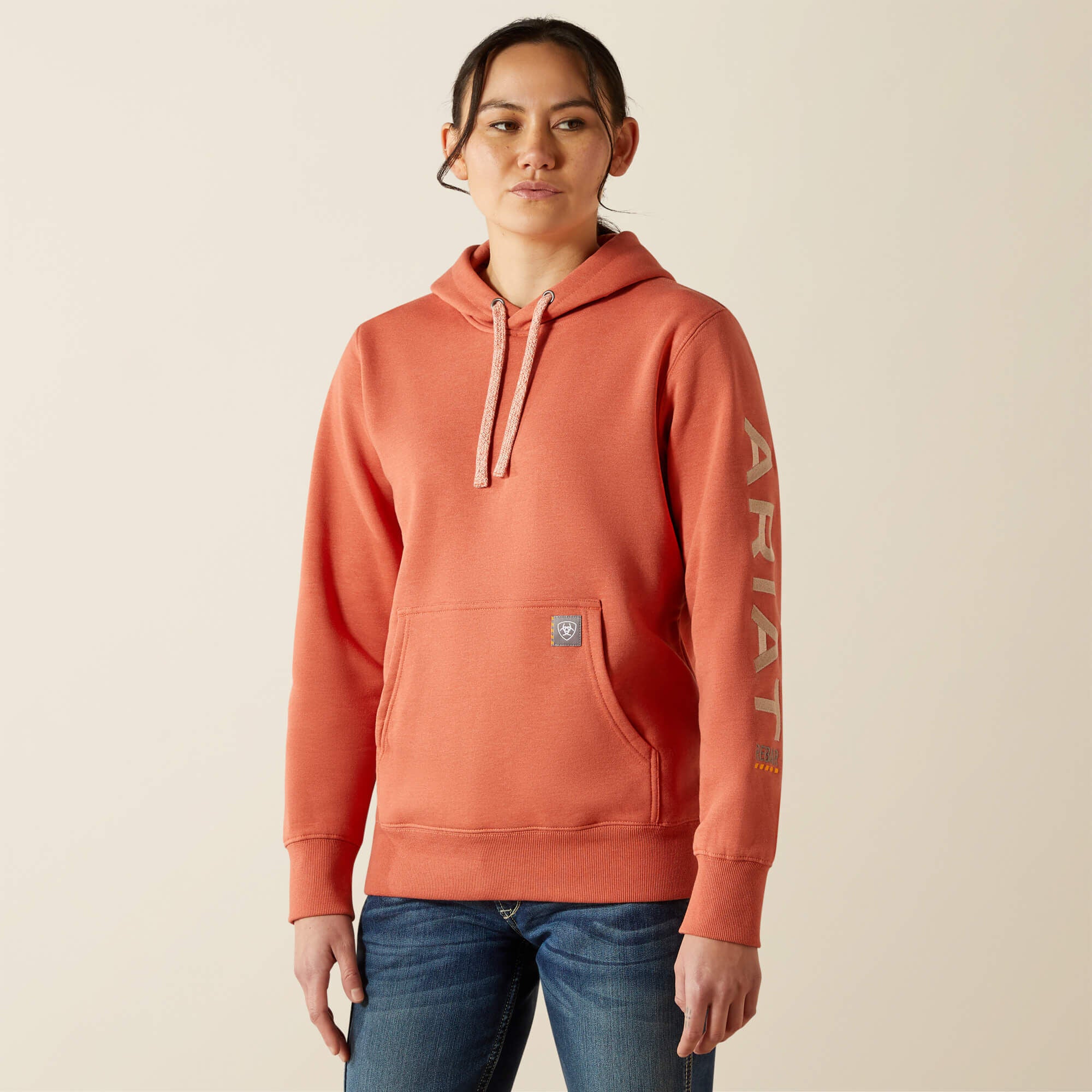 Rebar Graphic Hoodie Women - ARAGON HEATHER/CAMEO