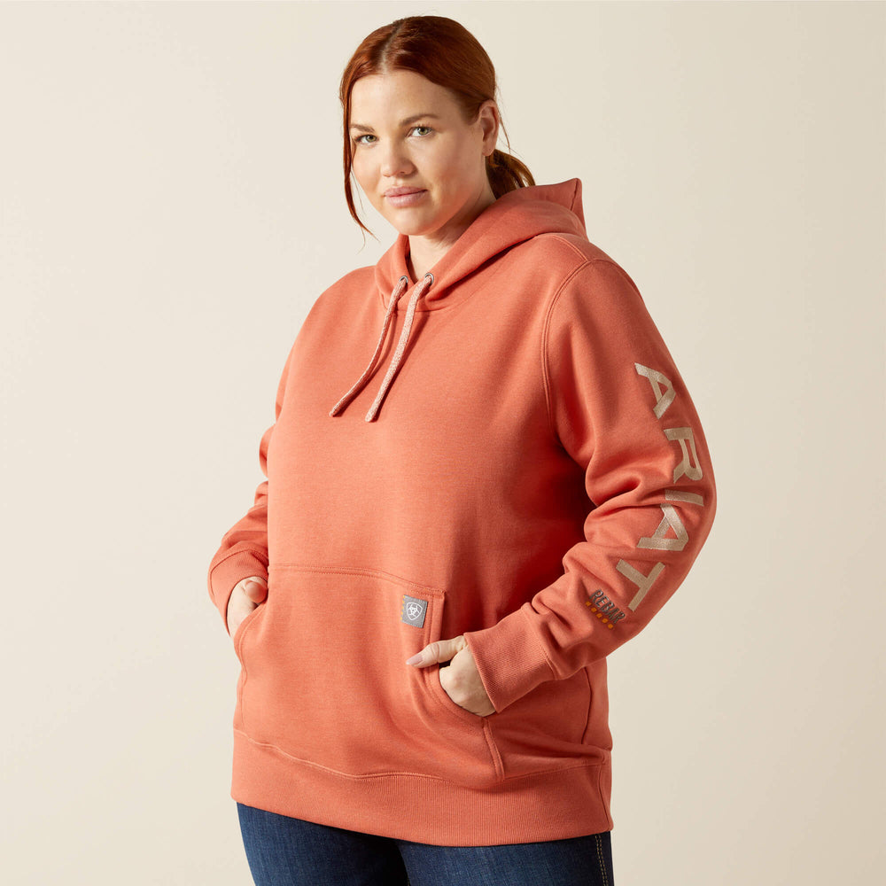 Rebar Graphic Hoodie Women - ARAGON HEATHER/CAMEO