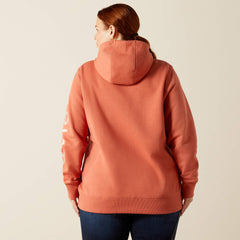 Rebar Graphic Hoodie Women - ARAGON HEATHER/CAMEO