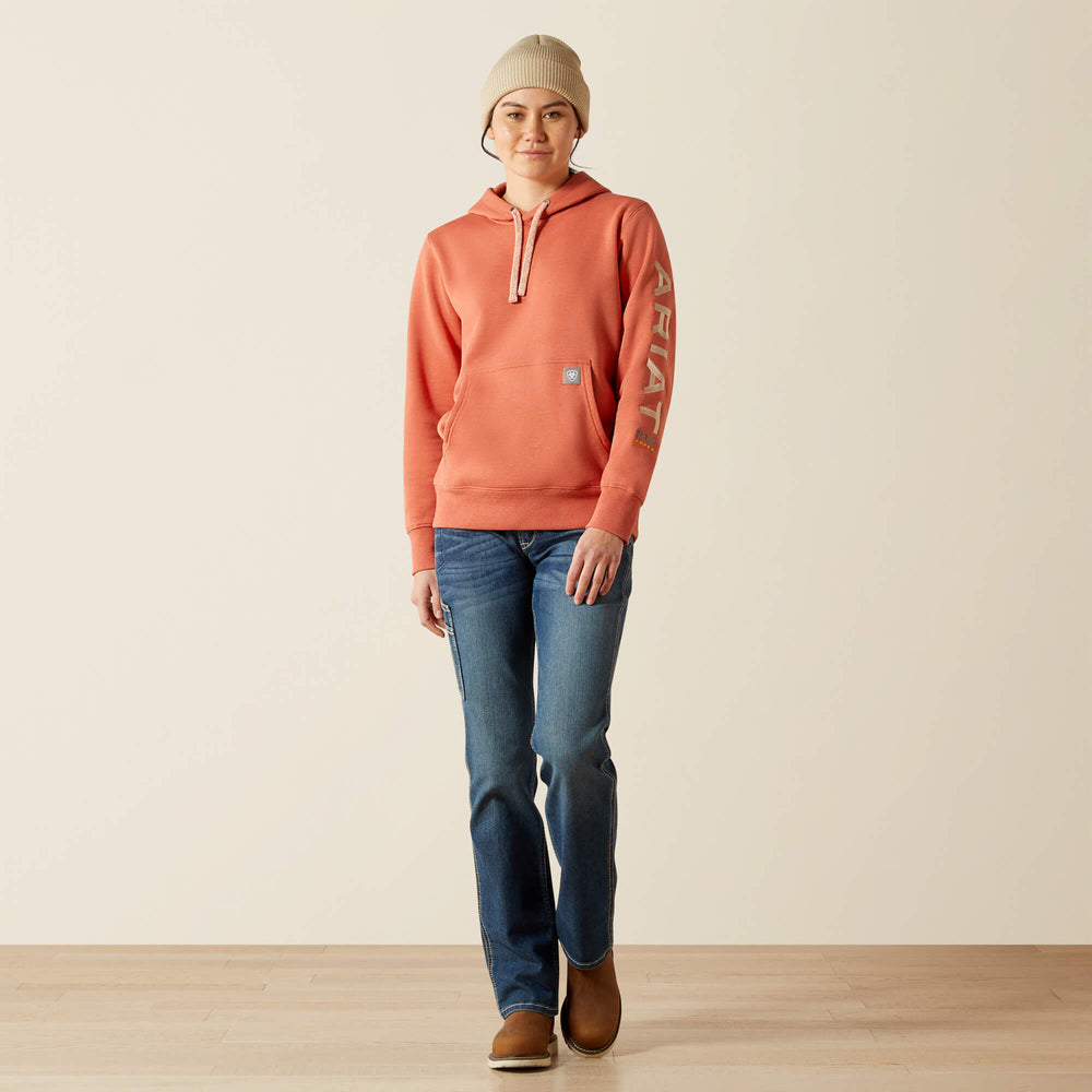 Rebar Graphic Hoodie Women - ARAGON HEATHER/CAMEO