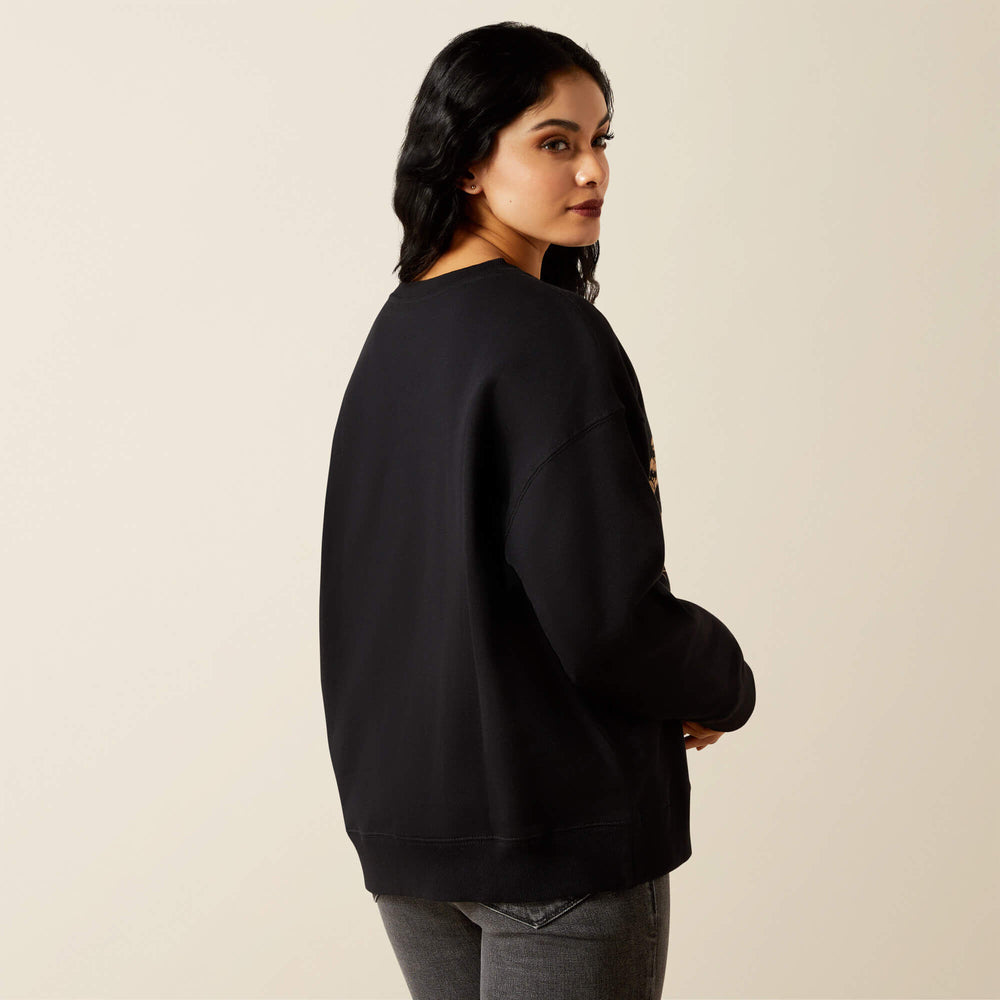 Outlaw Oversized Sweatshirt Women - BLACK
