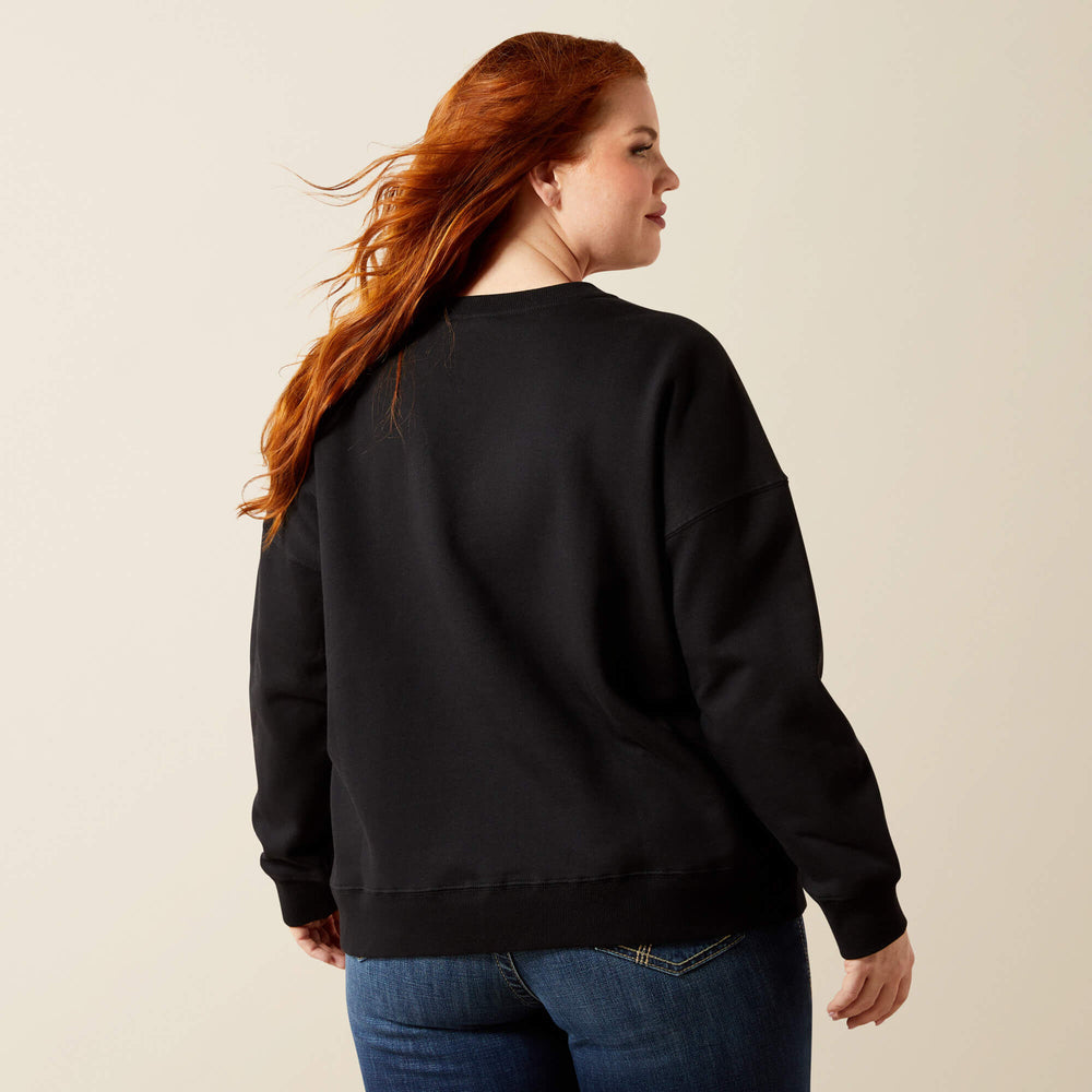 Outlaw Oversized Sweatshirt Women - BLACK