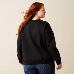 Outlaw Oversized Sweatshirt Women - BLACK
