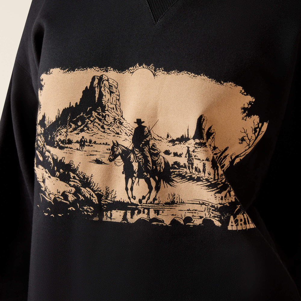 Outlaw Oversized Sweatshirt Women - BLACK