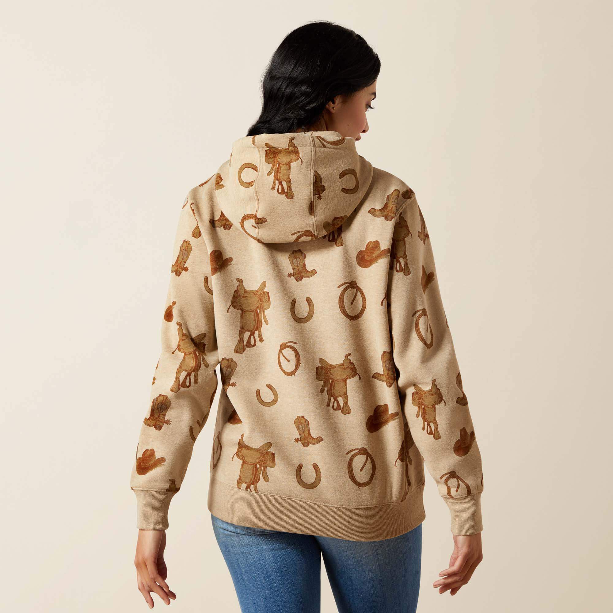 Ariat Logo 2.0 Hoodie Women - SAVANNAH TAN HEATHER