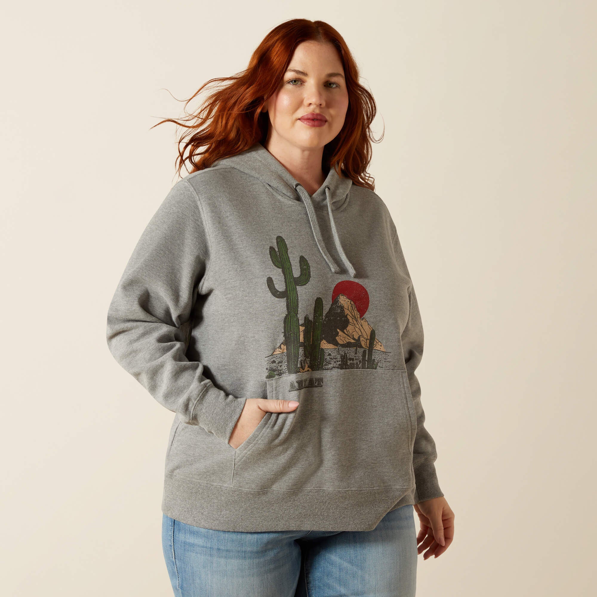 San Pedro Hoodie Women - HEATHER GREY