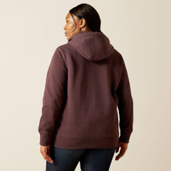 Rebar Skill Set 1/2 Zip Hoodie Women - FUDGE HEATHER