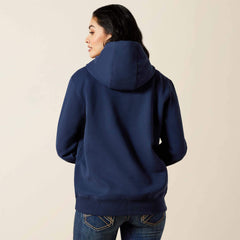 Ariat Emblem Hoodie Women - DRESS BLUES