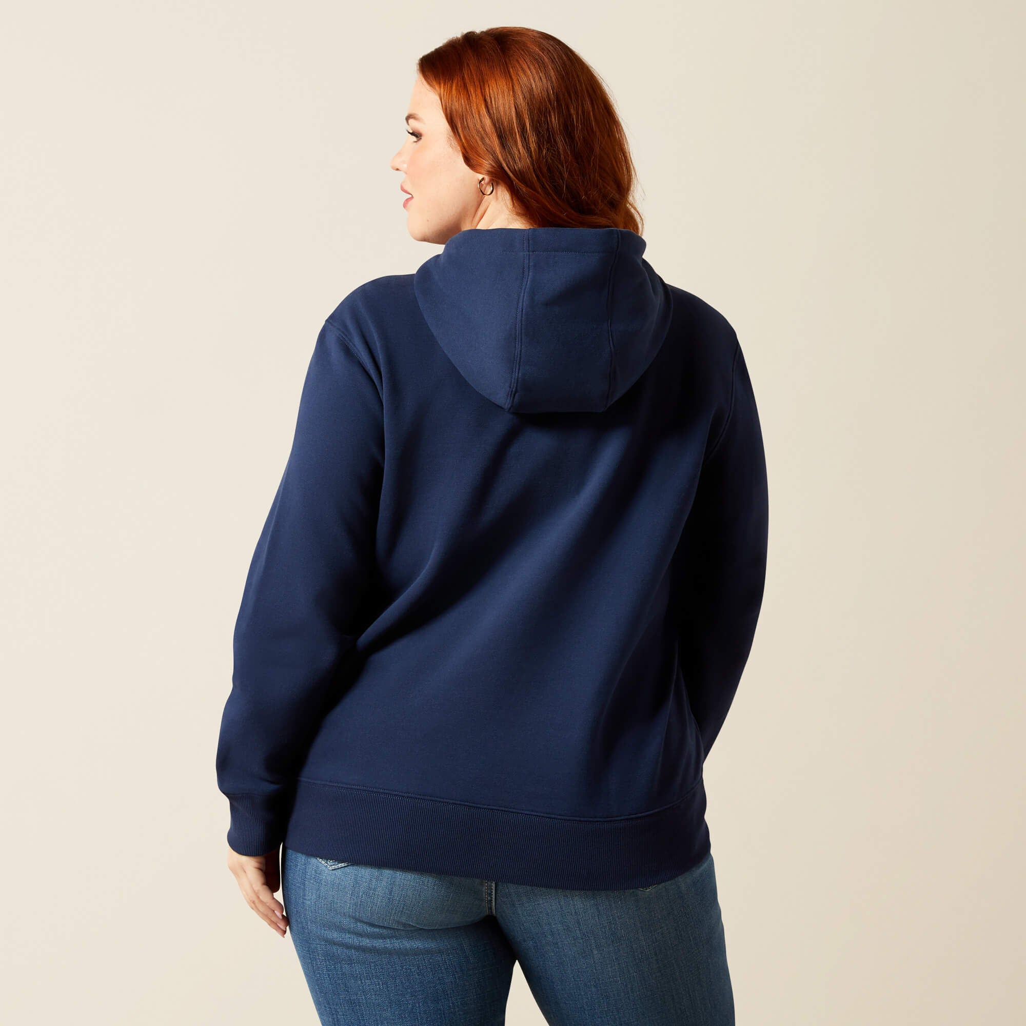 Ariat Emblem Hoodie Women - DRESS BLUES