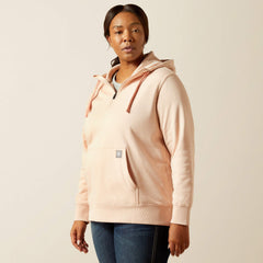 Rebar Skill Set 1/2 Zip Hoodie Women - CAMEO ROSE