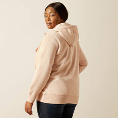 Rebar Skill Set 1/2 Zip Hoodie Women - CAMEO ROSE