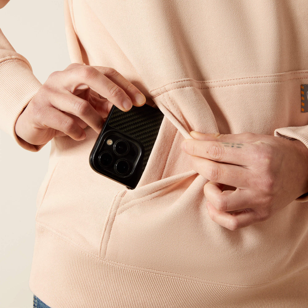 Rebar Skill Set 1/2 Zip Hoodie Women - CAMEO ROSE