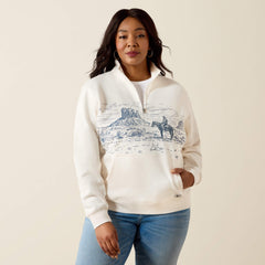 Traveler 1/2 Zip Sweatshirt Women - SEA SALT