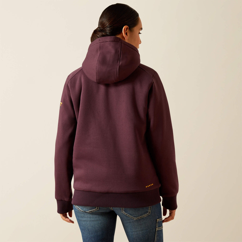 Rebar All-Weather Sherpa Full Zip Hoodie Women - FUDGE