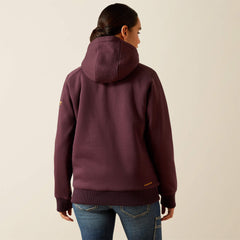 Rebar All-Weather Sherpa Full Zip Hoodie Women - FUDGE