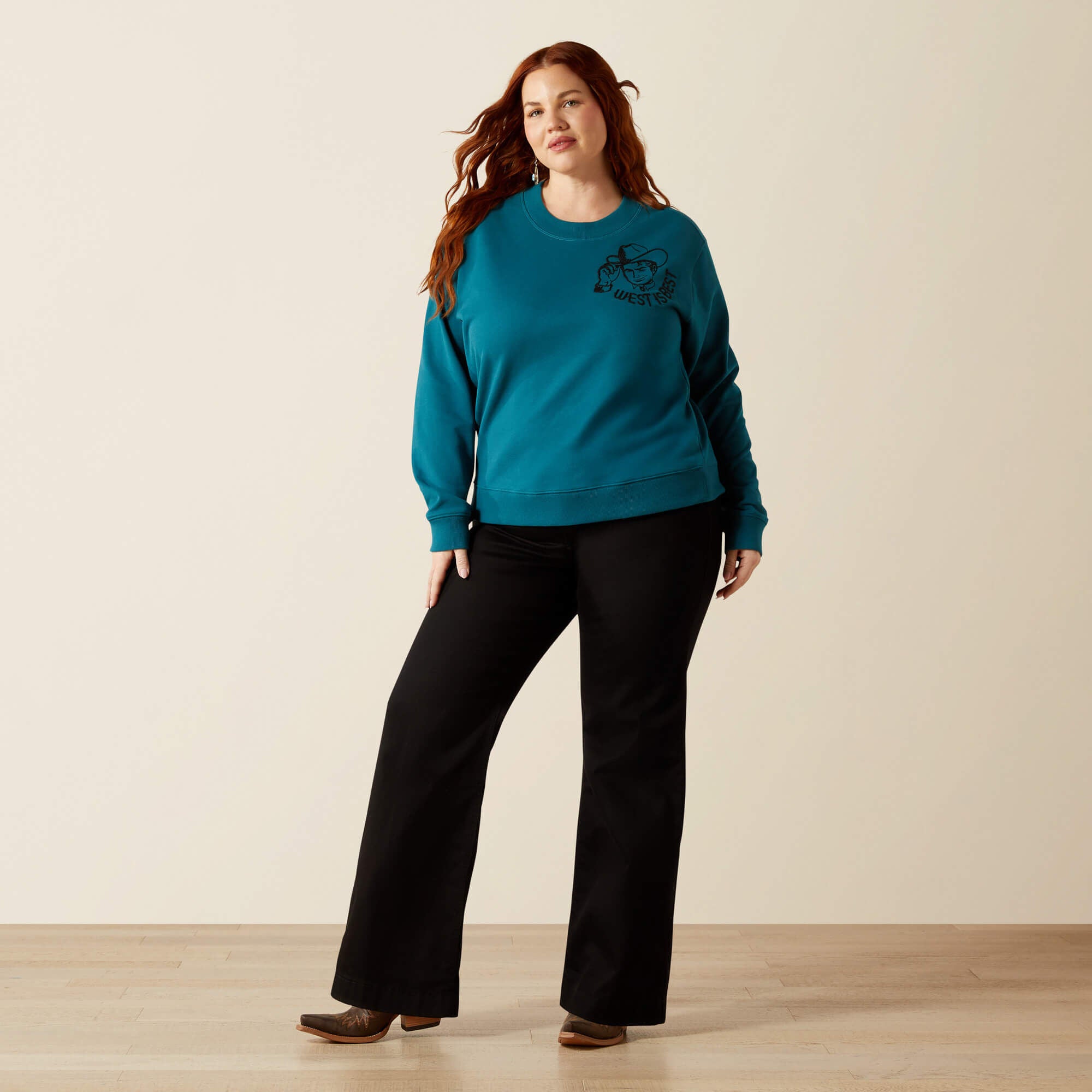 Essential Sendero West is Best Sweatshirt Women - DRAGONFLY