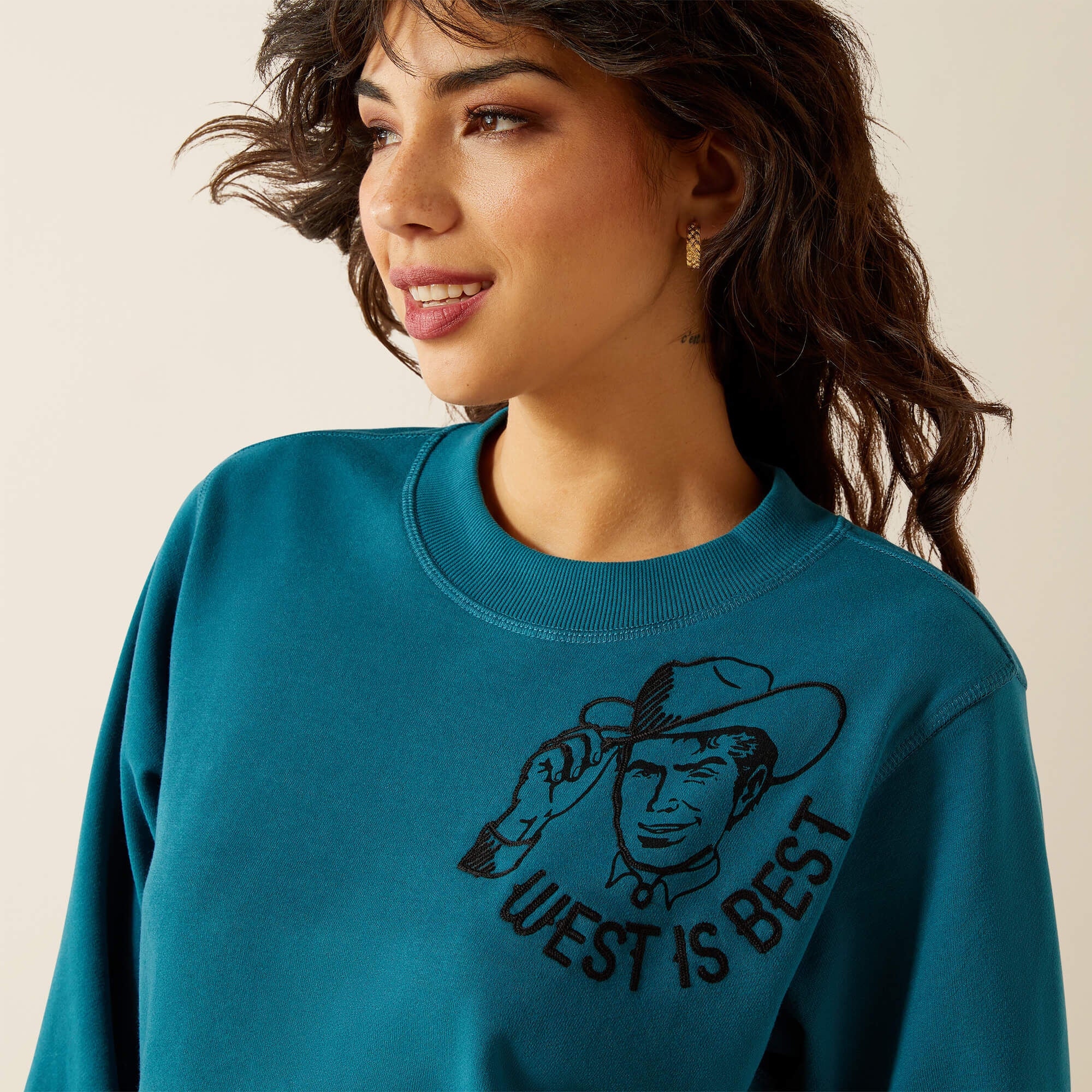 Essential Sendero West is Best Sweatshirt Women - DRAGONFLY