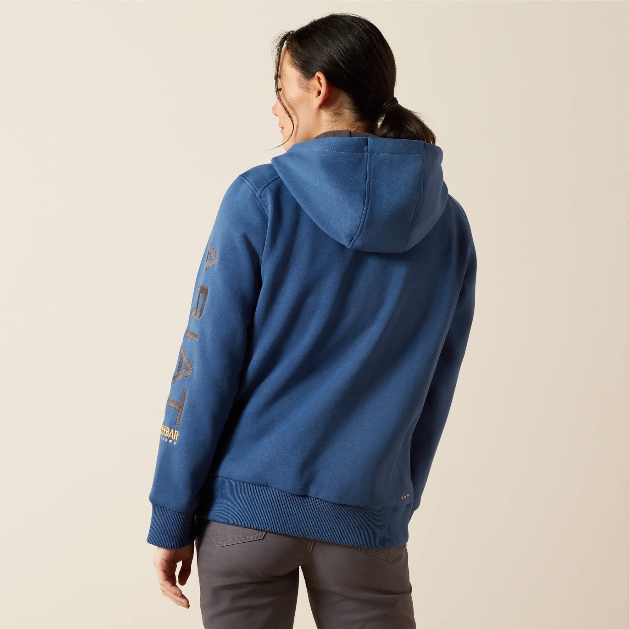Rebar All-Weather Full Zip Hoodie Women - ENSIGN HEATHER