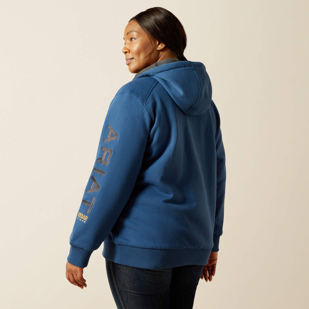Rebar All-Weather Full Zip Hoodie Women - ENSIGN HEATHER