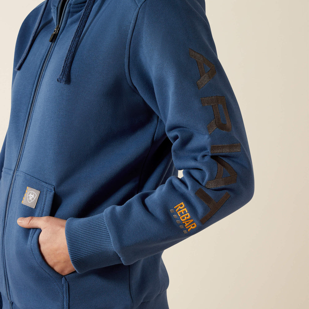 Rebar All-Weather Full Zip Hoodie Women - ENSIGN HEATHER