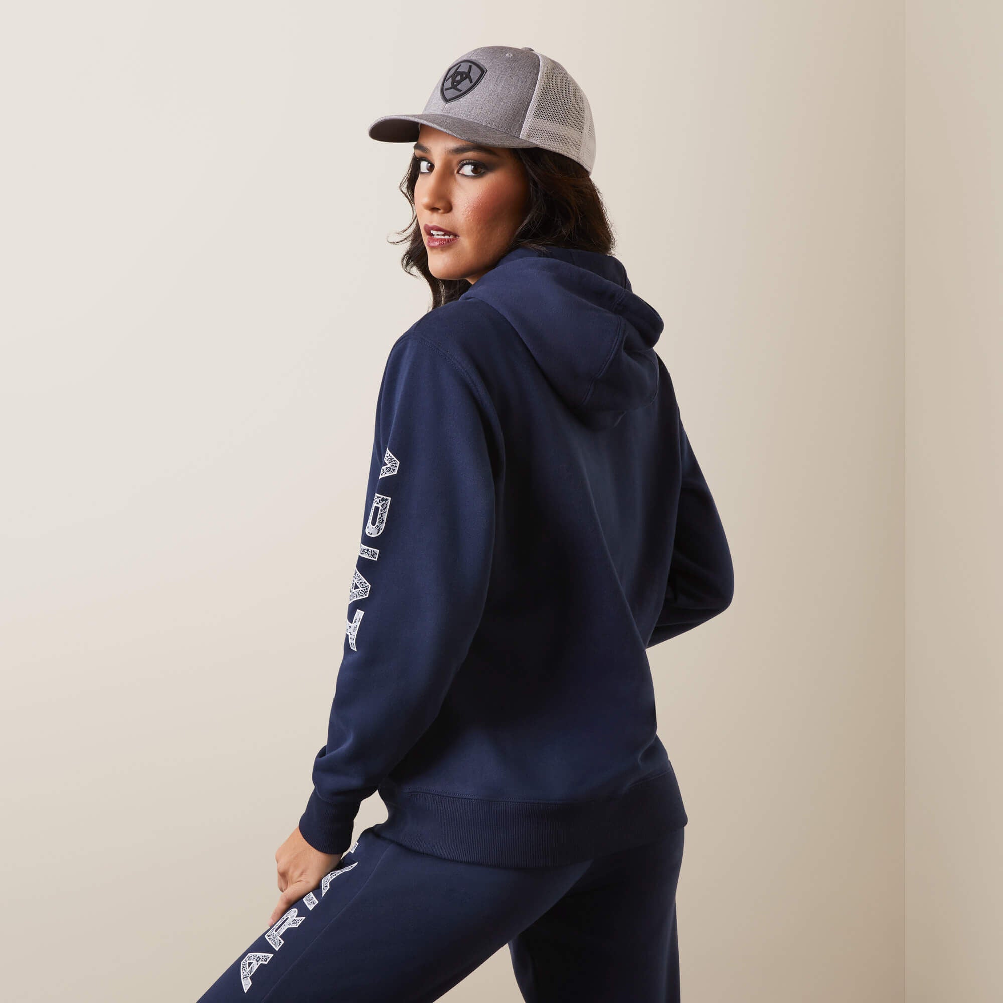 Ariat Logo Hoodie Women - NAVY ECLIPSE